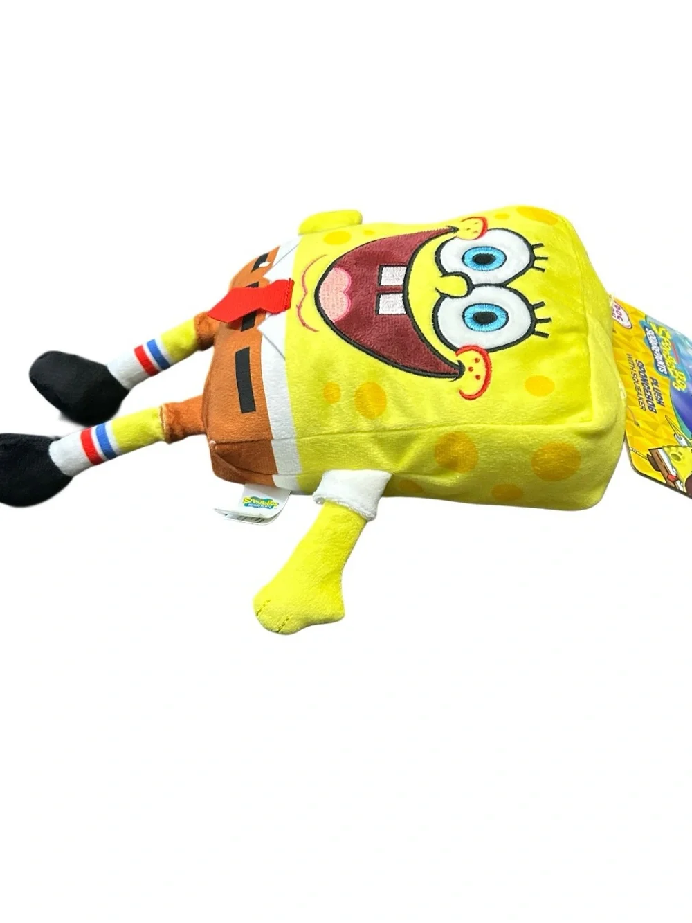 SpongeBob Plush With Squeaker & Crinkle Sound Dog Toy 10 Inch New With Tags
